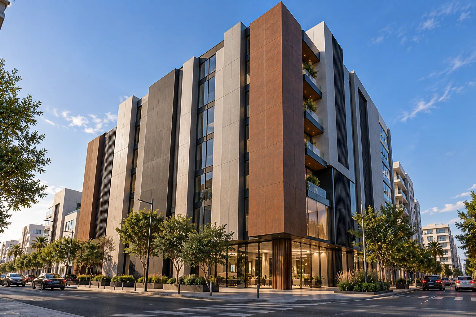 bardage HPL façade moderne
